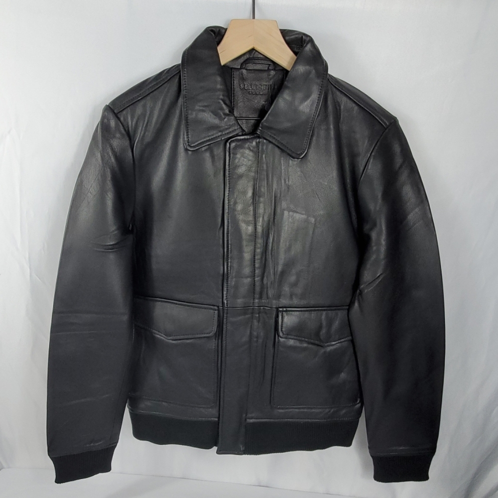 Jack and Jones Selected Leather Jacket Designer
